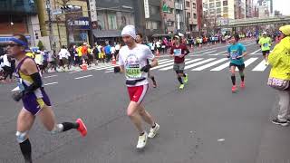 【東京マラソン2018】浅草橋～蔵前付近25～30km【Tokyo Marathon 2018】Near the Asakusa Bashi 2018/02/25 HD