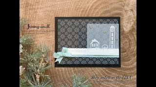 Tips for how to add vellum to a handmade card using Stampin Up products with Jenny Hall