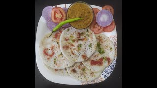 Instant breakfast recipe | oothapam recipe | onion Oothappam | uthappam and Onion Chutney |