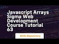 javascript arrays sigma web development course tutorial 63
