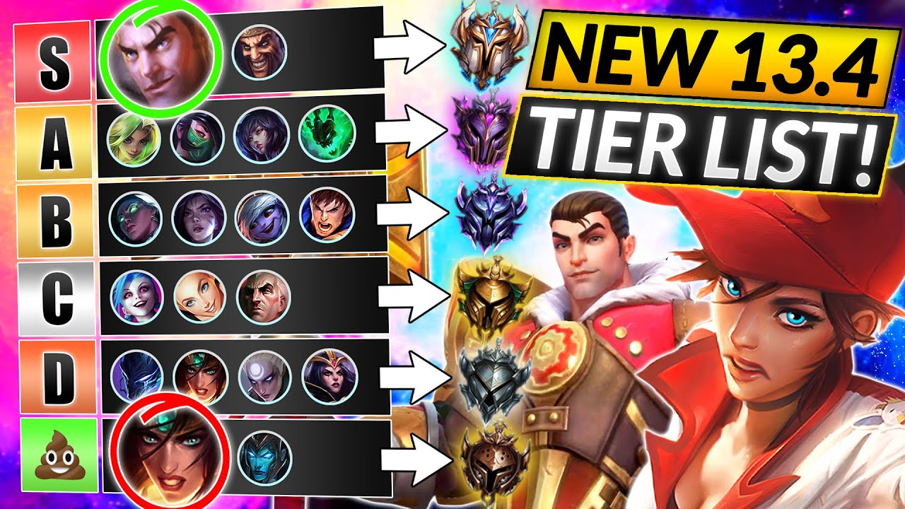 NEW Patch 13.4 TIER LIST (UPDATED!) - BEST META Champions To MAIN - LoL ...