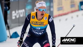 A look back at Team USA's Jessie Diggins' historic gold medal in 2018