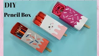 How to make a paper pencil box// Easy Origami box tutorial