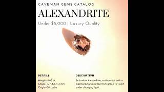 Green to Violet: Stunning Alexandrite