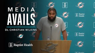 Defensive Lineman Christian Wilkins meets with the media | Miami Dolphins