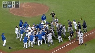 NYY@TOR: Benches clear again when Severino hits Smoak