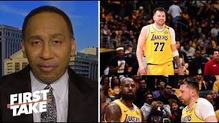 FIRST TAKE | Stephen A. on LeBron \u0026 Luka Doncic make the Lakers a scary team to play in the playoffs