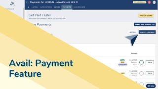 Payment Feature | Avail Landlord Software
