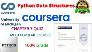 Python Data Structures Chapter 7 Quiz Answers [ Coursera] Programming For Everybody Chapter 7 Quiz