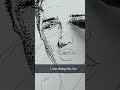 Drawing Elvis using a Stippling Technique for the First Time in 40 years