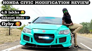 HONDA CIVIC 💥 Full Modification🔥 Review / Black Buddy Tamil