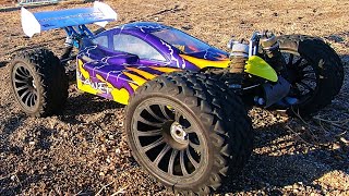 RC BUGGY on Monster Truck Tires - BEACH PERFORMANCE Hsp 94995