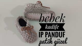 Bebek kadife ip panduf