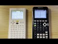 NumWorks function and graphing comparison to TI-84 Plus CE