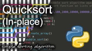 Quicksort (In-place): Background & Python Code