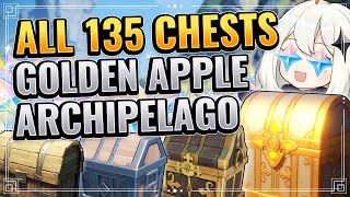 BEST HUNT ROUTE FOR ALL 135 CHESTS IN GOLDEN APPLE ARCHIPELAGO! Genshin Impact Patch 1.6 Primogems