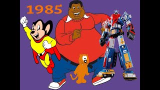 Weekday Morning Cartoon Lineup with Commercials (1985)