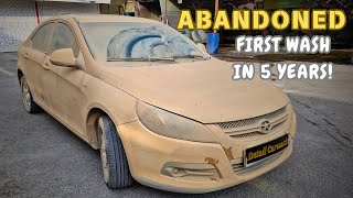 first wash in 5 years: barn find chaines car jac j5|car detailing restoration #barn find #firstwash