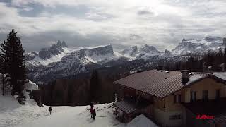 Dolomiti  - Rifugio Angelo Dibona  sorge ai piedi delle Tofane  - Drone