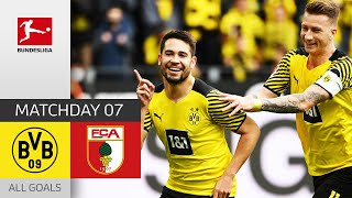 8th straight home win for BVB! | Borussia Dortmund - FC Augsburg 2-1 | All Goals | MD 7 – Bundesliga