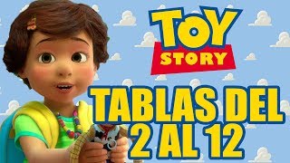 Tablas de multiplicar del 2 al 12 | con BONNIE Toy Story 4 | Aprende las tablas de multiplicar