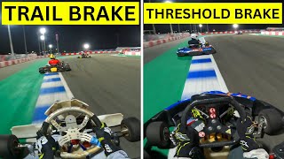 Trail Braking vs Threshold Braking in Karting (tutorial)