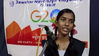 Glimpses of G 20  Education Activities at JNV Thrissur