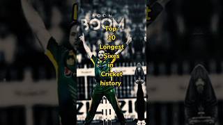Longest six in cricket | Longest sixes 🤩❣️ #top10 #cricket #sixers