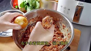 跟着一个懂点营养的大厨做美食一一面筋泡塞肉#我的厨房日记