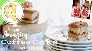 Amazing VEGAN Cinnamon-Streusel Coffee Cake