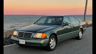 600SEL cold start, drive, equipment test