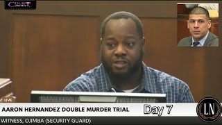 Aaron Hernandez Trial Day 7 Part 1 (Security Guard Testifies)