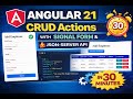 Angular 21 CRUD using signal form with validations using JSON-SERVER API | Signal form  tutorial