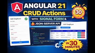 Angular 21 CRUD using signal form with validations using JSON-SERVER API | Signal form tutorial