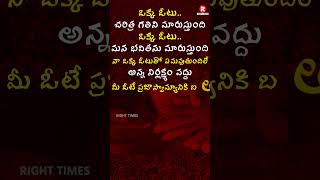 ప్రతి తెలుగోడు తెలుసుకోవాల్సిన విషయం | vote awareness #poling #election2024