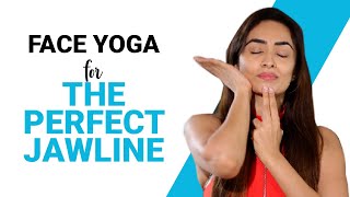 Face Yoga For Chiseled Jawline | 4 Exercises To Reduce Double Chin | Fit Tak