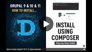 How to install drupal 9, 10, 11, 12 using composer