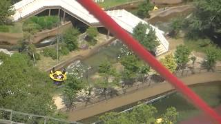 ひらパーの観覧車（Ferris wheel at Hirakata Park）に乗ってみました！！04：43メテオ( Free Fall Drop Tower)が落ちます！！