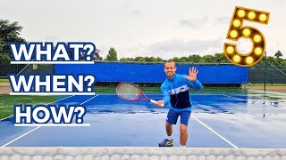 The Five Volleys you Need to Learn in Tennis