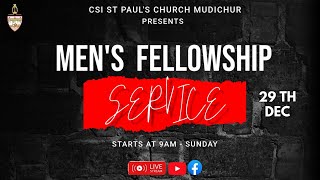 🔴 LIVE | SUNDAY SERVICE |  MEN'S FELLOWSHIP