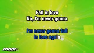 Tom Jones  - I'll Never Fall In Love Again -  Karaoke Version from Zoom Karaoke