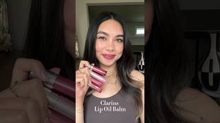 New Clarins Lip Oil Balm Swatches :) #clarins #lipoil #lipgloss #lipbalm #makeup #beauty #lipswatch