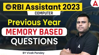 RBI Assistant Computer Previous Year Question Memory Based
