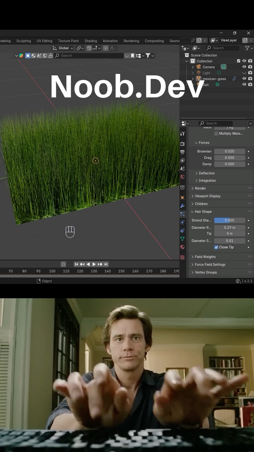 Noob Vs Pro Gamedev Creating Grass Blendertutorial Blender Noob Vs Pro Gamedev Creating Grass Blendertutorial Blender