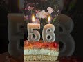 Happy birthday to you | 56 years | Fifty six years | Virtual candles