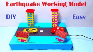 earthquake working model - simple and easy for science exhibition - diy | howtofunda