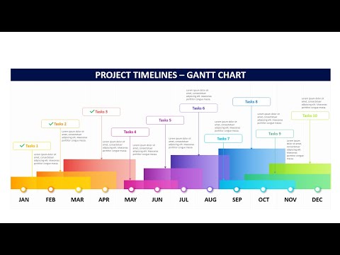 Create Animated Business Gantt Chart Timeline Slide in PowerPoint