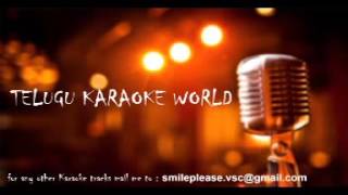 Aha Allari Allari Choopulatho Karaoke || Khadgam || Telugu Karaoke World ||