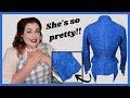 Unboxing and Examining the Most Gorgeous Royal Blue 1880's Bustle Bodice