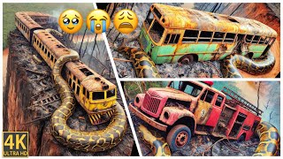 Nature Exploration: Amazon Pythons and Abandoned Vehicles after Wildfire #trending #wildlife